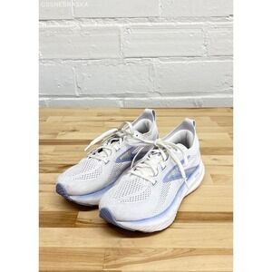 Brooks White/Blue Heron Glycerin Gts 22 [1204341B137] Women Running Shoes Size 8